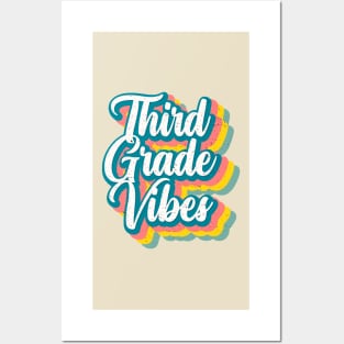 Vintage Cool Third Grade Vibes Posters and Art